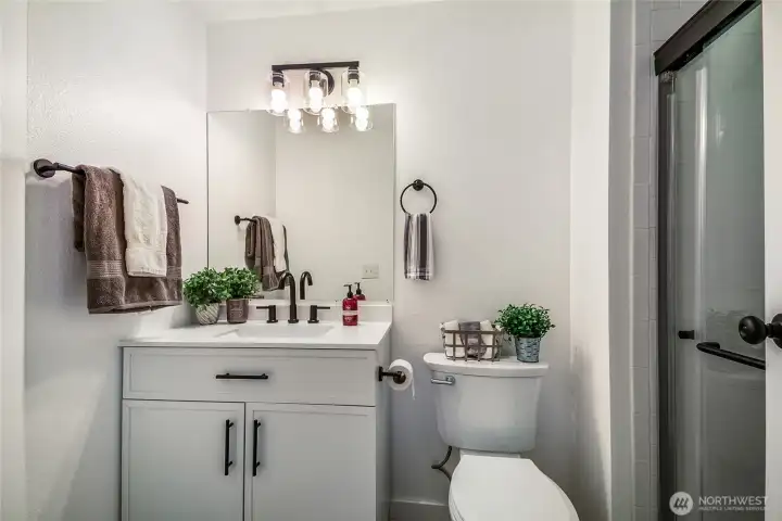 Remodeled primary ensuite.