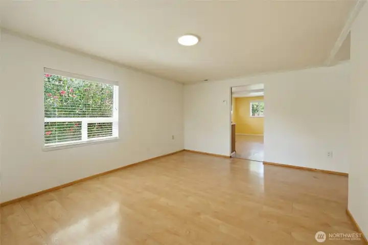 Living room view from the front door.