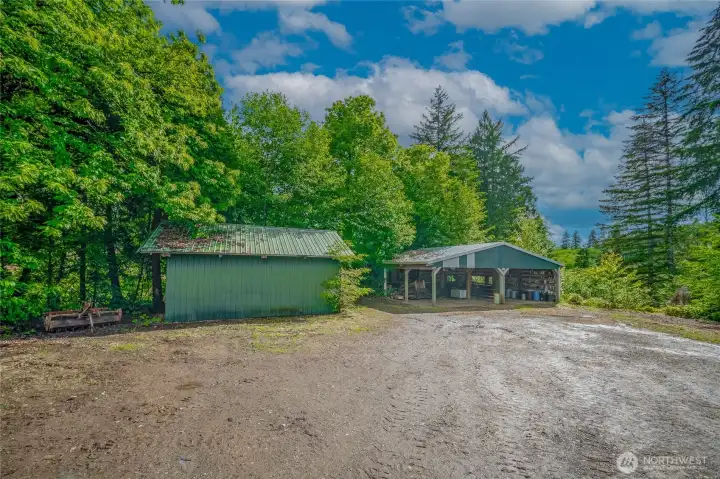 2 Machine sheds:   Approx. 24 x 20  and  28 x 30
