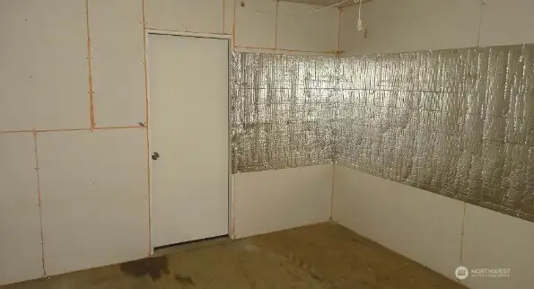 Unfinished basement room Unfinished basement room