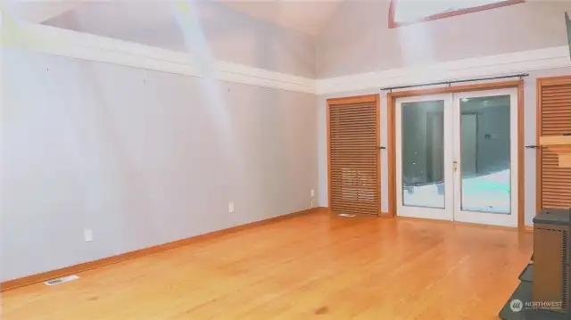 Front entry with coat closet plus coat rack attached to wall.  Under stairs storage and a wall in storage closet unseen to the right.