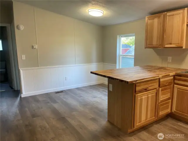 Dining area with room to roam
