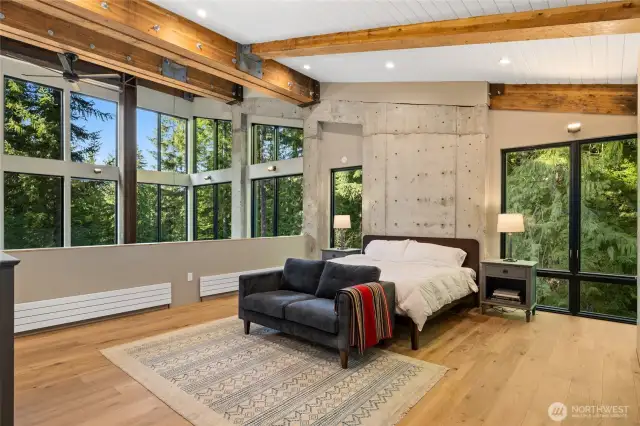 Open concept Primary Bedroom with European en-suite.