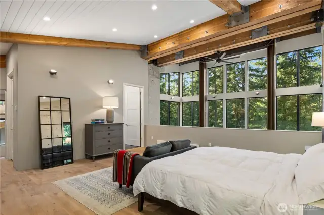 Sleep in your own private room in the trees every night.