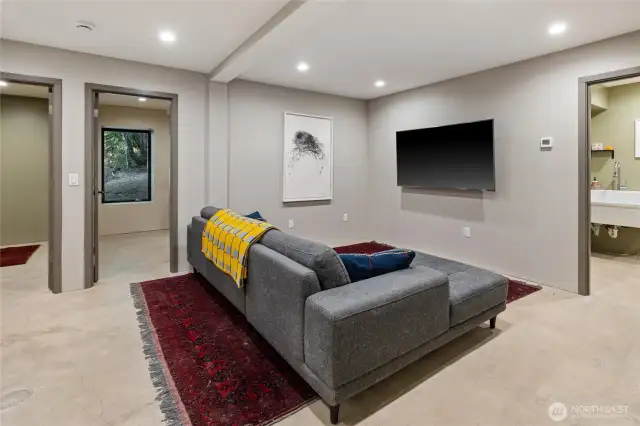 Rec room or media room down stairs.