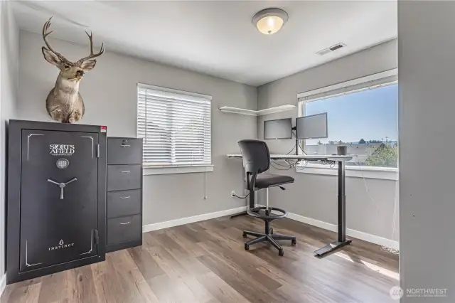 Bedroom #4 being used as an office
