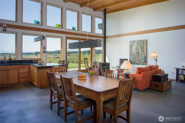 Dining area of the great room.