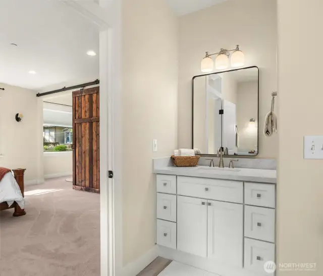 One of two vanities in your en-suite primary bath.