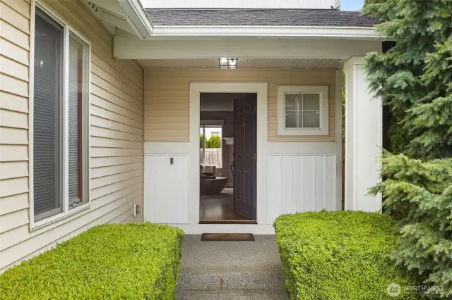 Enter into your lovely home.