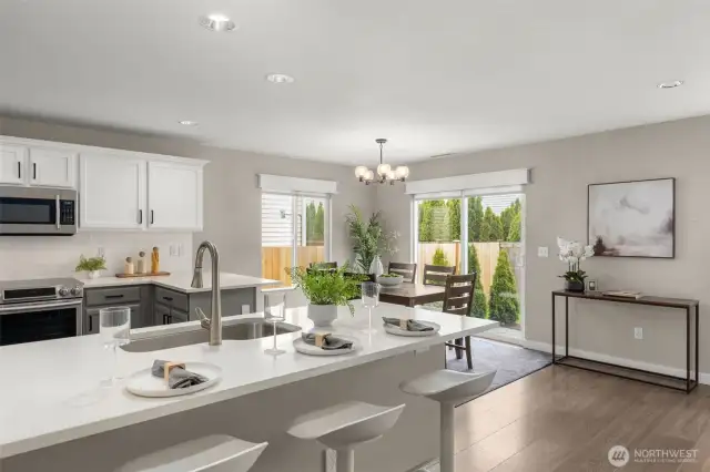 Quartz contertops are a breeze to maintain.
