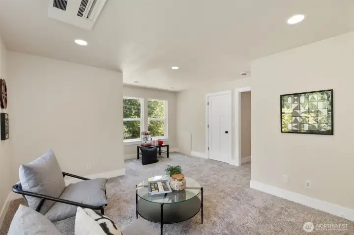 Bonus room...Home office...Media space.  Has 2 closets to help with extra storage.