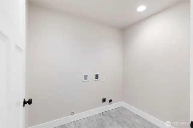Spacious utility room.