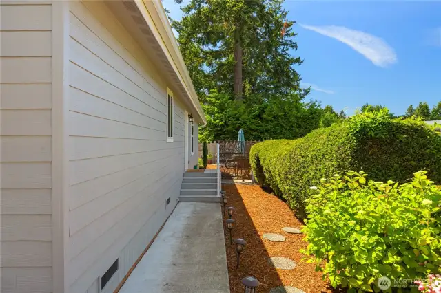 Nicely landscaped with beautiful perennial plantings.