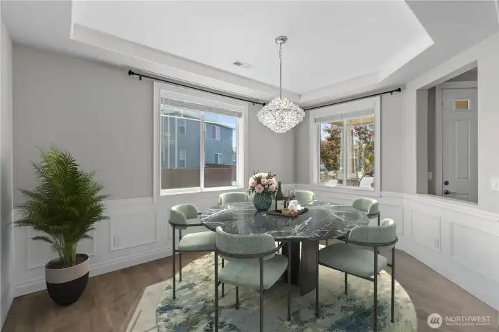 *Virtually Staged* Dining Room.