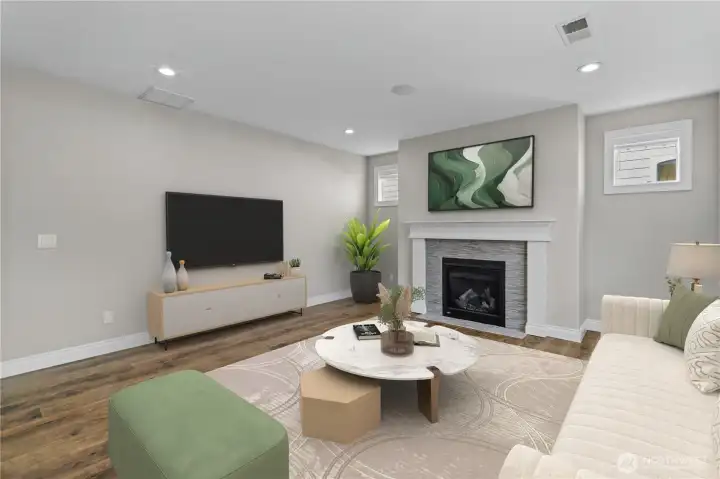 *Virtually Staged* Living Room.