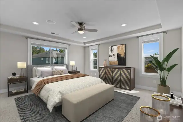 *Virtually Staged* Primary Suite.