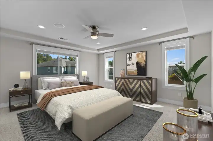 *Virtually Staged* Primary Suite.