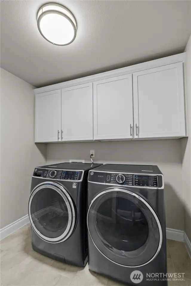 Upper-Level Laundry for Convenience with Abundant Storage.