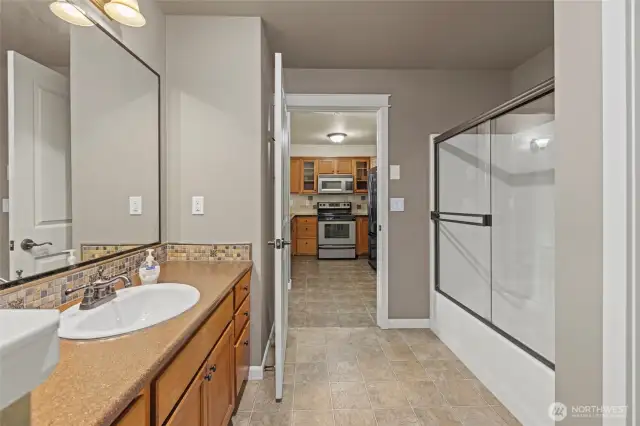 Additional view of hall/guest bathroom