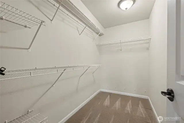Primary walk in closet