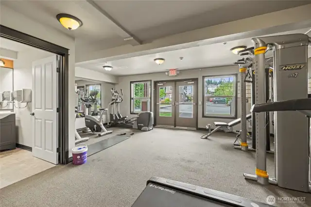 1st floor secure exercise facility