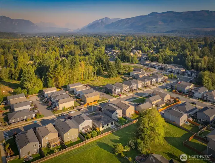 Neighborhood has parks and easy access to highway 2