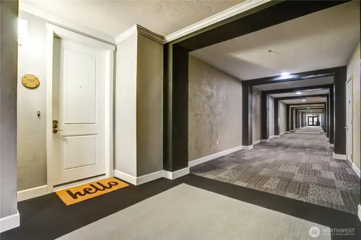 Welcome to Unit 105, located on the first floor of Point Ruston’s Century Condominiums—no stairs or elevator required. Enjoy three reserved parking spots just steps away in the secure garage, plus a private storage unit conveniently located a few feet down the hall.