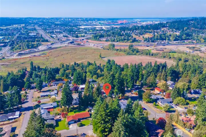 Cental to Tacoma, Fife, Puyallup, Edgewood and Freeways,