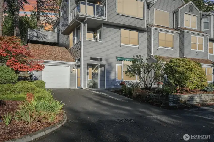 Corner condo in a building of 8 homes.