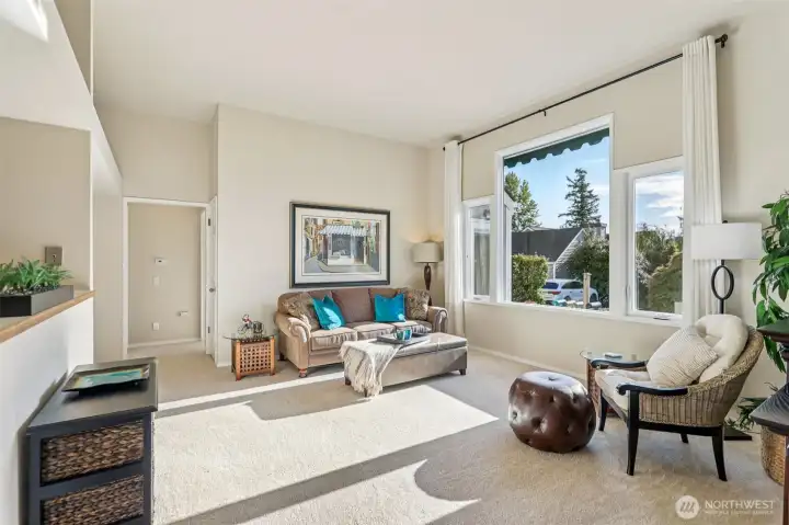 Large, High Ceilings, BIG windows is a delightful surprise!