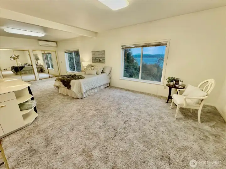 4403...Another view of primary bedroom, here we see the view of Budd Inlet and Black Hills.