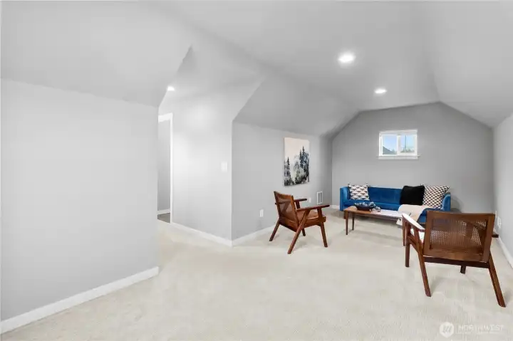 Bonus room perfect for office space or media room