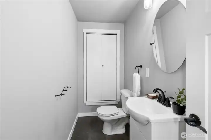 Bath on upper floor near bonus room