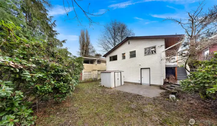 Basement access door.