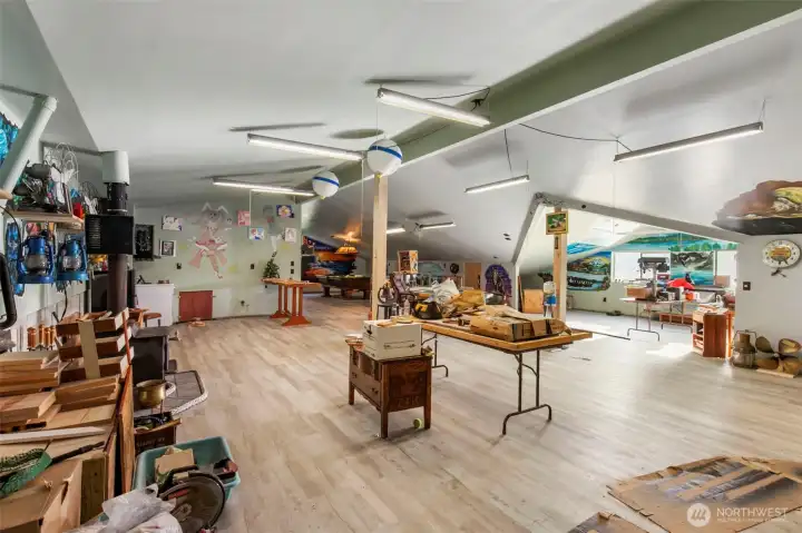 This is the floor where you enter. Large, open, ready for whatever you want to do with it.