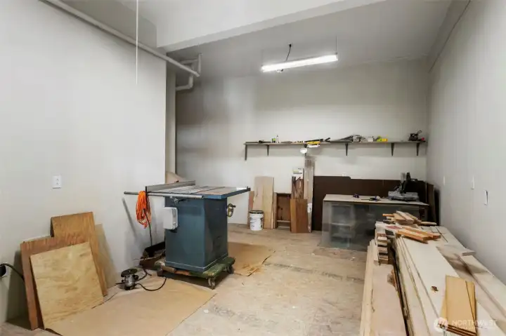 One of several rooms on the middle floor.