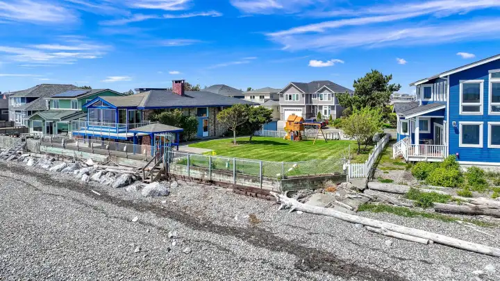 Double Lot Beachfront - 112 feet of beach ALL YOURS