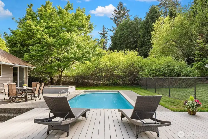 Trex deck for relaxing.