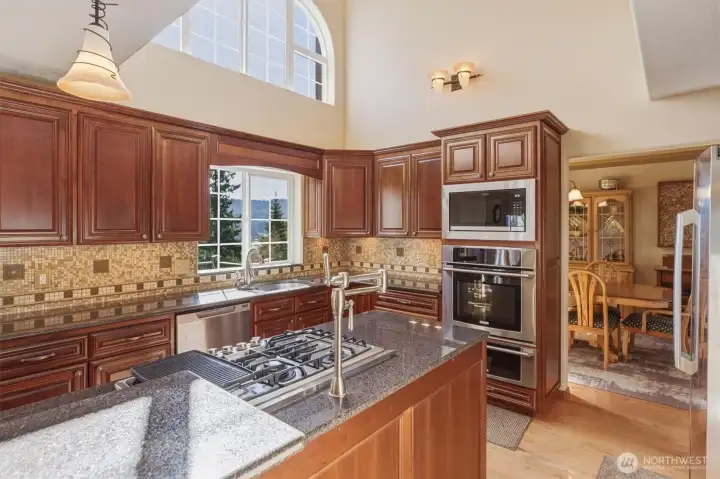Window over the sink looks out onto Rose Valley.