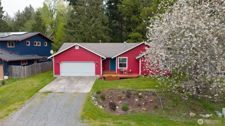 Home has had siding updates, exterior paint, new front porch and gutters. Plenty of off street parking.
