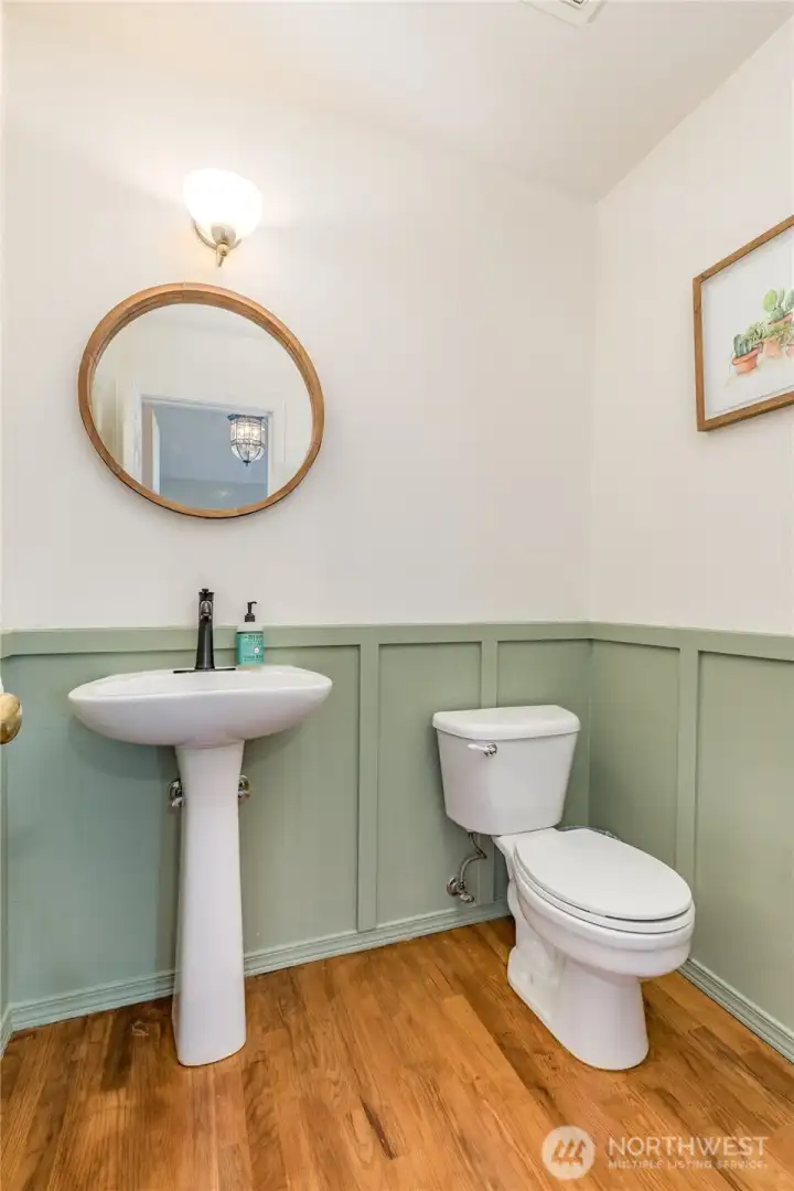 Powder room on the main level