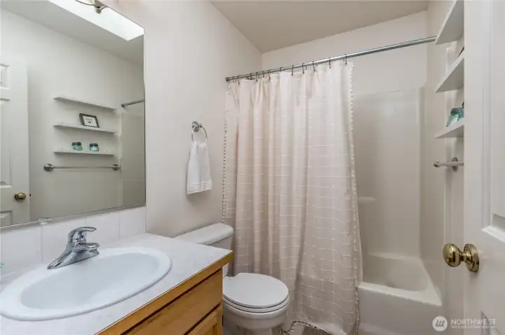 Full upstairs hall bathroom