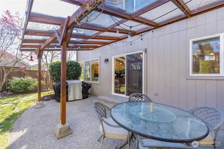 Covered back patio