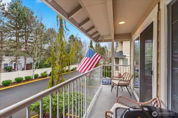 Deck accessed from living room (2nd floor)