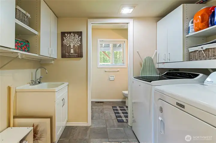 Laundry room leads to 3/4 bath downstairs. Laundry room leads to 3/4 bath downstairs.