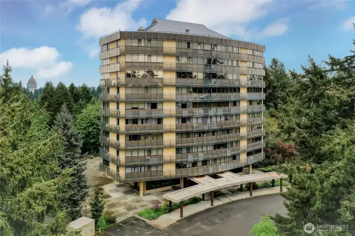Capital Lake Towers! Sheik building with amenities you would expect like underground parking and views for days. Close to everything.