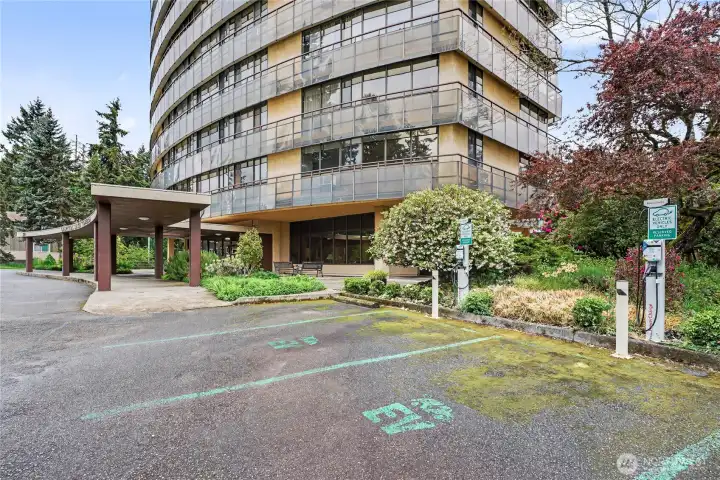 Deck parking for your guests, plus 2 EV charging stations.