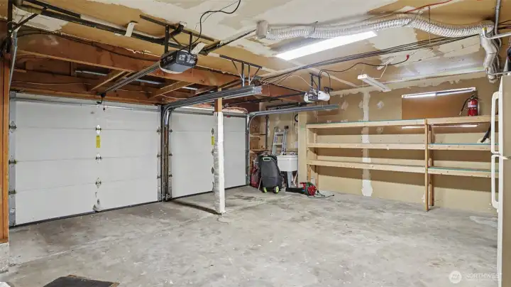 2-car garage w/EV charger.