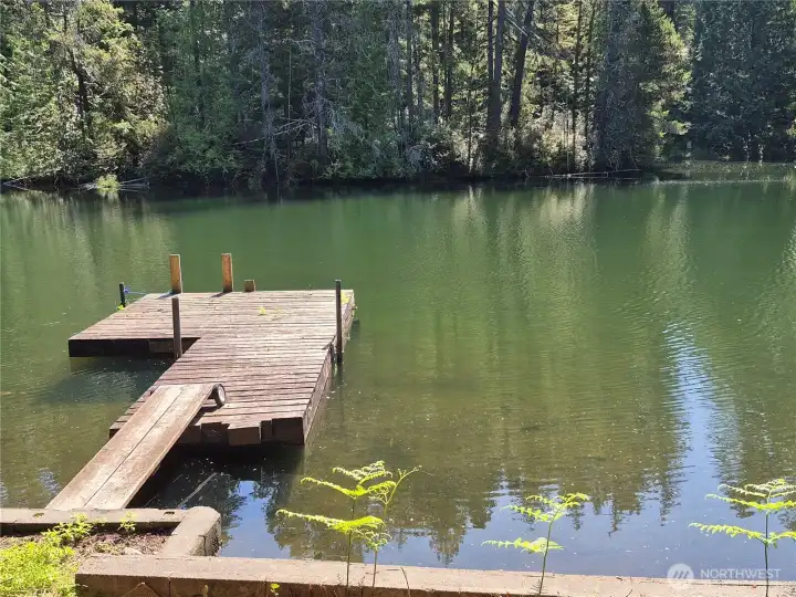 58' Wye Lake waterfront with detachable floating dock