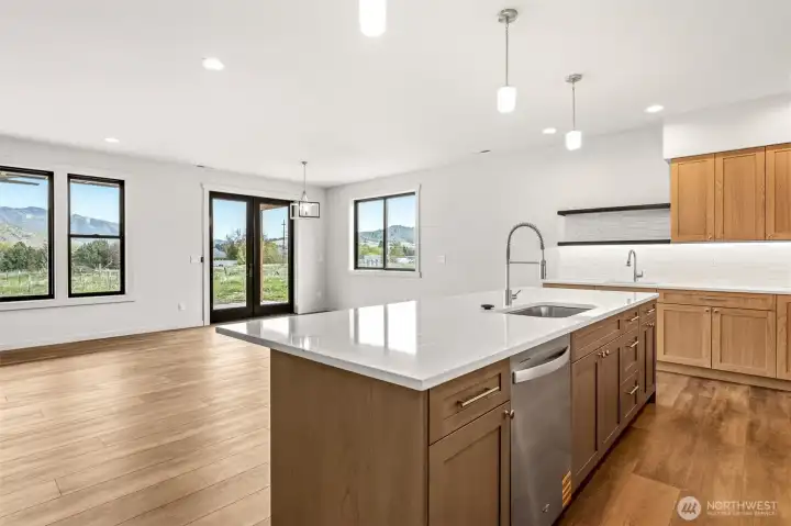 Beautifully designed open concept living.